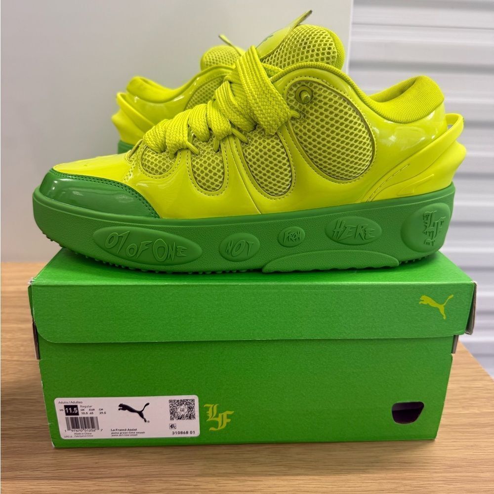 Puma LaMelo Ball LaFrance Amour Slime Shoes Emerald Green 310868-01 Size 11.5
